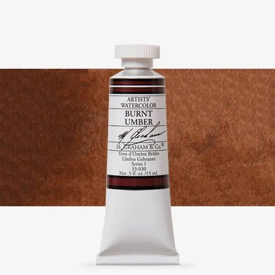 M. Graham Artist' Watercolour Paint - Burnt Umber (15 ml) Image