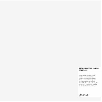Jackson's Premium Cotton Canvas Art Board 4mm (25x25cm) Image