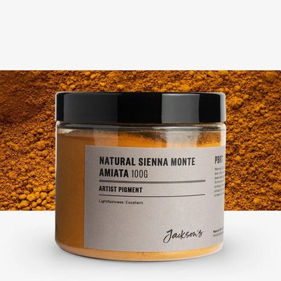Jackson's Artist Pigment - Natural Sienna Monte Amiata (100g in 200ml Jar) Image
