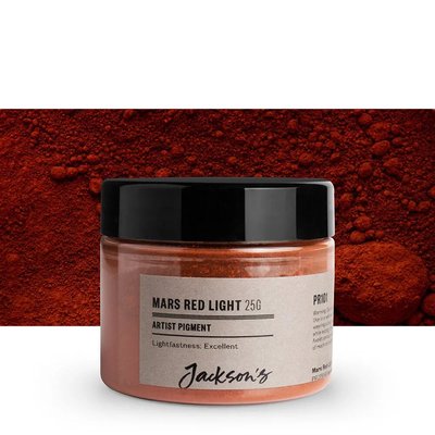 Jackson's Artist Pigment - Mars Red Light (25g in 50ml Jar) Image