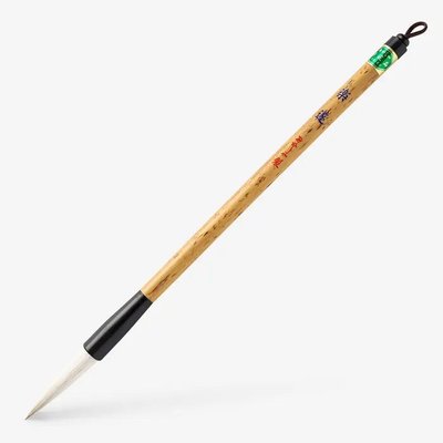 Akashiya Thin Natural Calligraphy Brush - Rakutsui Daruma - Size 4 (PL501) Image