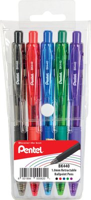 Pentel Ballpoint Pen (Wallet of 5) Image