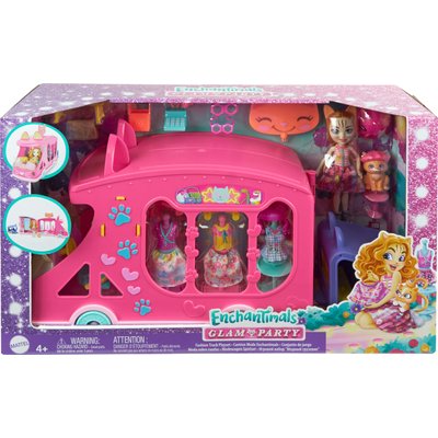 Enchantimals Glam Party Cat Fashion Truck Playset Image
