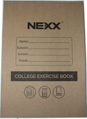 Nexx A4 17mm 72Pg College Exercise Book (Single) Image