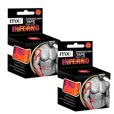 MX Kinesio Tape (5cm x 5m)(inferno)(Pack of 2) Image