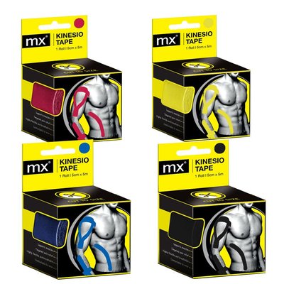 MX Kinesio Tape (5cm x 5m)(Various)(Pack of 4) Image