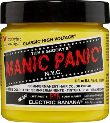 Manic Panic Classic High Voltage Electric Banana Semi-Permanent Hair Colour Cream (118ml) Image