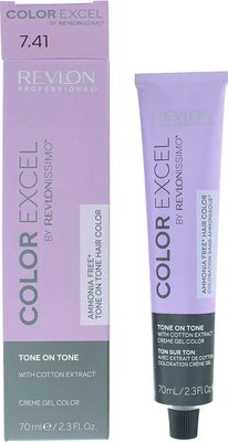 Revlon Revlonissimo Colorsmetique Color Excel 7.41 Dark Chestnut Ash Blonde Hair (70ml) Image