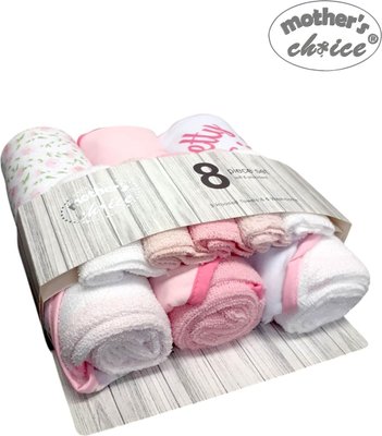 Hello Girl Hooded Towels and Washcloths (8pc Set) Image