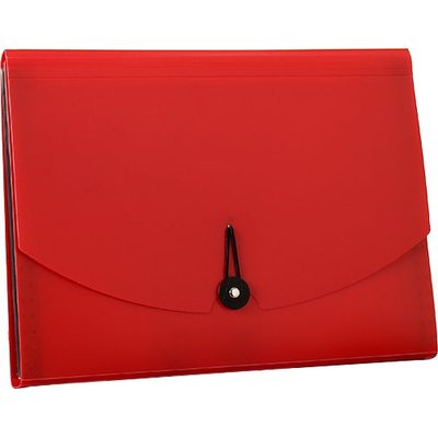 Vibrant Color 12-Divider Expanding Accordion File - (Red) Image