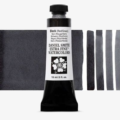 Daniel Smith Watercolour Paint - Jane's Black (Red/Green) (15 ml) Image