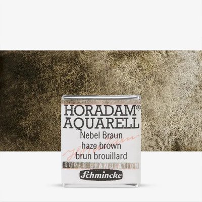 Schmincke Horadam Supergranulation Watercolour Paint - Haze Brown (Half Pan) Image