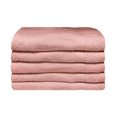 Bunty Plush 100% Cotton Bath Sheet (English Rose)(Pack of 5)(450gsm)(90 x 150cm) Image