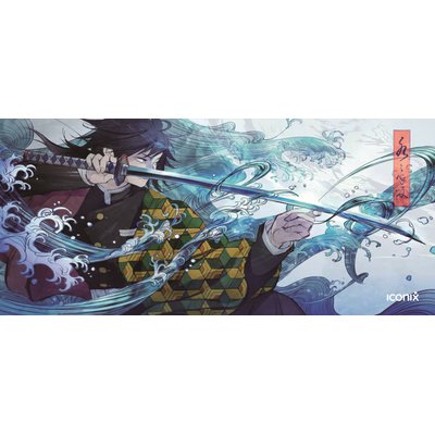 Iconix Full Desk Gaming & Office Mouse Pad (Aqua Warrior)(XL) Image