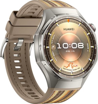 HUAWEI WATCH GT 6 Pro (Golf Edition) 46mm (Brown) (Titanium Case) Image