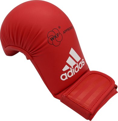 Adidas WKF Karate Mitt Without Thumb (XS)(Red) Image