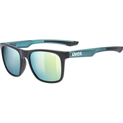 Uvex lgl 42 Sports Lifestyle Spectacles (Black and Matte Green) Image