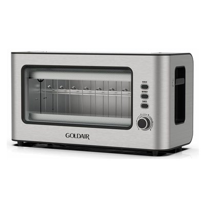 Goldair Toaster with Glass Window (1000W) (Stainless Steel) Image