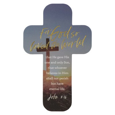 For God So Loved The World Cross Bookmark Set Of 6 - John 3:16 Image