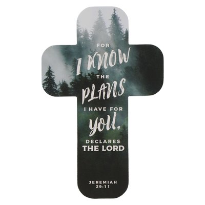 For I Know The Plans I Have For You Cross Bookmark Set Of 6 - Jeremiah 29:11 Image