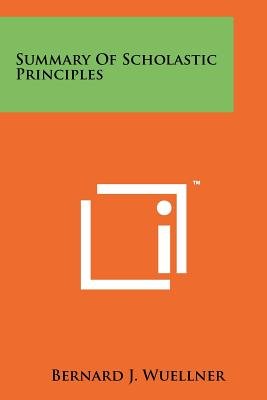 Summary Of Scholastic Principles Image