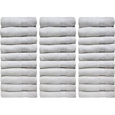Bunty Plush Bath Towel (Optical White)(450GSM)(70x130cm)(30 Pack) Image