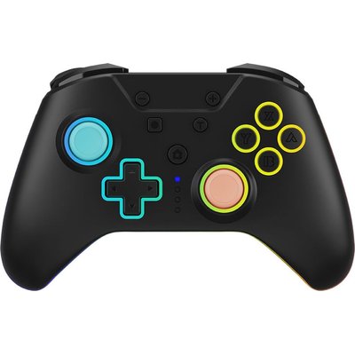 Armor3 NuRival Wireless Hall Effect Stick Game Controller For Switch - Blue/Orange Image