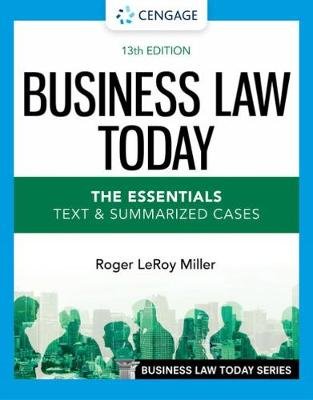 Business Law Today - The Essentials Image
