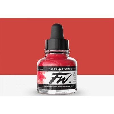 DR. FW. Acrylic Ink - 513 Crimson (29.5ml Bottle) Image