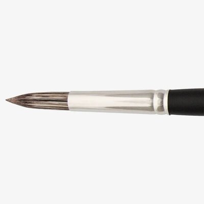 Jackson's 333 Black Round #8 Hog Bristle Brush Image