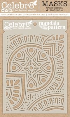 Celebr8 Beautiful Life Mask Stencil (Mandala Pattern) Design Image