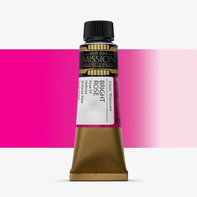 Mijello Gold Class Mission Watercolour Paint - Bright Rose (15 ml) Image