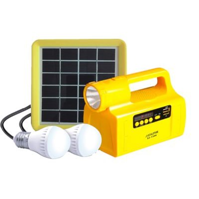 Everlotus Home 2W solar lighting system with USB Speaker Image