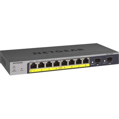 Netgear 8 Port 101001000 Gigabit Ethernet PoE Smart Switch Image