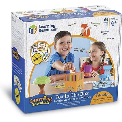 Learning Resources - Fox in the Box Positional Words Activity Set Image