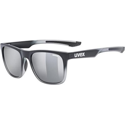 Uvex lgl 42 Spectacles (Black Transparent Mirror Silver) Image