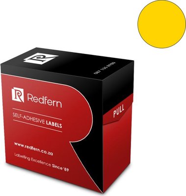 Redfern C13 Colour Code Labels Value Pack (10 Pack)(Yellow) Image