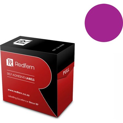 Redfern C19 Colour Code Labels Value Pack (10 Pack)(Purple) Image
