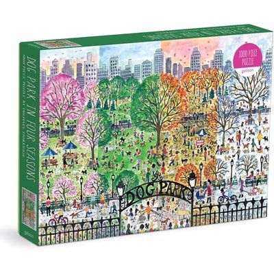 Michael Storrings Dog Park in Four Seasons Jigsaw Puzzle (1000 Piece) Image