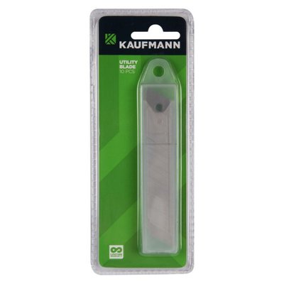 Kaufmann Utility Knife Blade Snapoff Bulk Pack of 10 Image