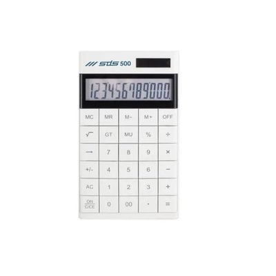 SDS 500 12-Digit Desktop Calculator - White Image