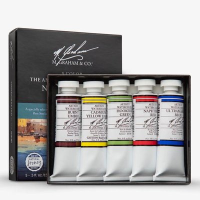 M. Graham Artist' Watercolour Paint Set - New England (5 Colours)(15 ml) Image