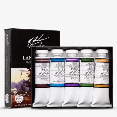M. Graham Artist' Watercolour Paint Set - Landscape (5 Colours)(15 ml) Image
