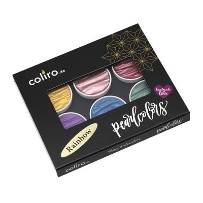 Coliro Pearlcolours Watercolour Mica Paint Set - Rainbow (Set of 6) Image