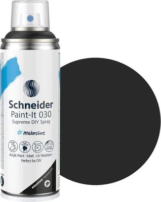 Schneider Paint-It 030 Spray Paint - Black (200ml) Image
