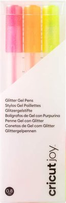 Cricut Joy Glitter Gel Neon Pen Set - 0.8 mm (3 Pieces) Image