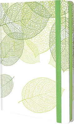 Bantex A5 Hardcover Lined Journal Notebook - Leaves (160 Pages) Image