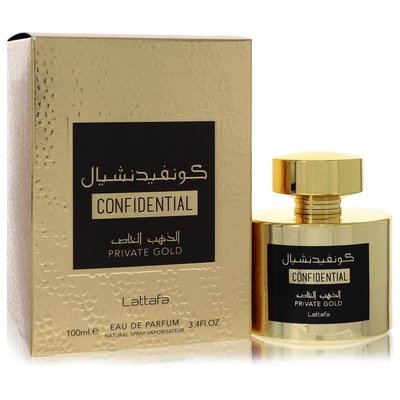 Lattafa Confidential Private Gold Unisex Eau De Parfum (Spray)(100 ml) Image