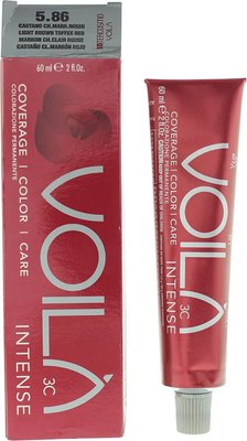 Intercosmo Voilà 3C Intense 5.86 Light Brown Toffee Red Hair Colour (60ml) Image