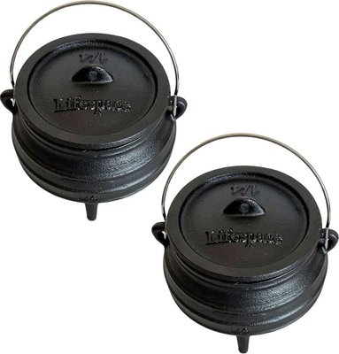 Lifespace Cast Iron No 1/4 Potjie Pot (2-Pack) Image